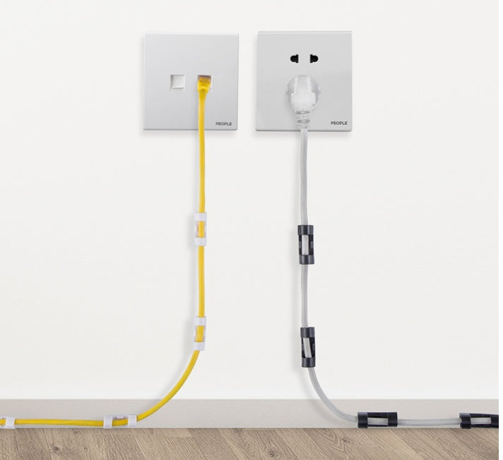 Data Cable Storage Buckle Cable Organizer Wall Sticker