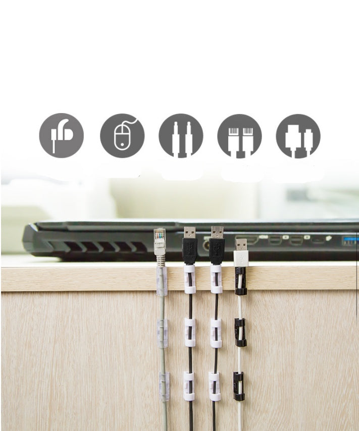 Data Cable Storage Buckle Cable Organizer Wall Sticker