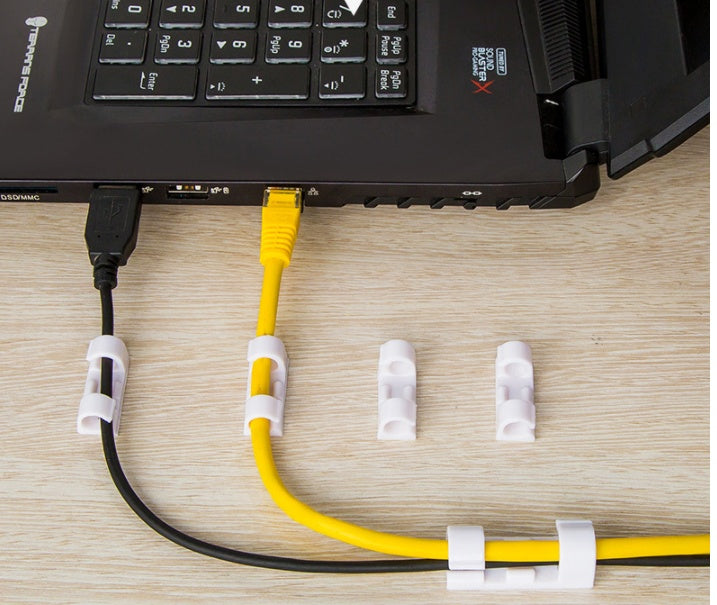Data Cable Storage Buckle Cable Organizer Wall Sticker
