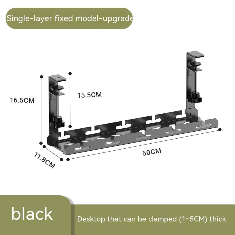 Under-Desk Cable Management Rack