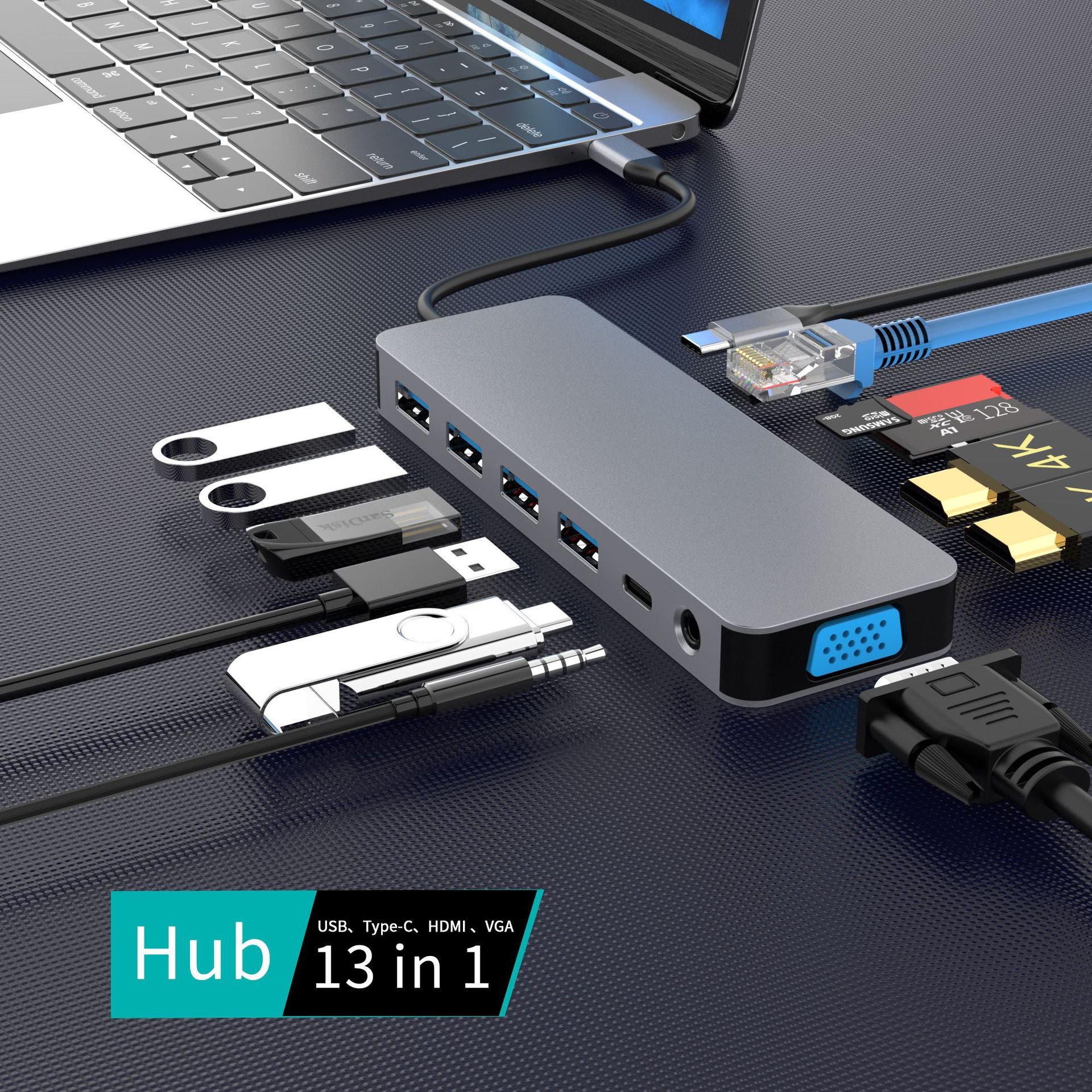 13-in-1 USB-C Docking Station