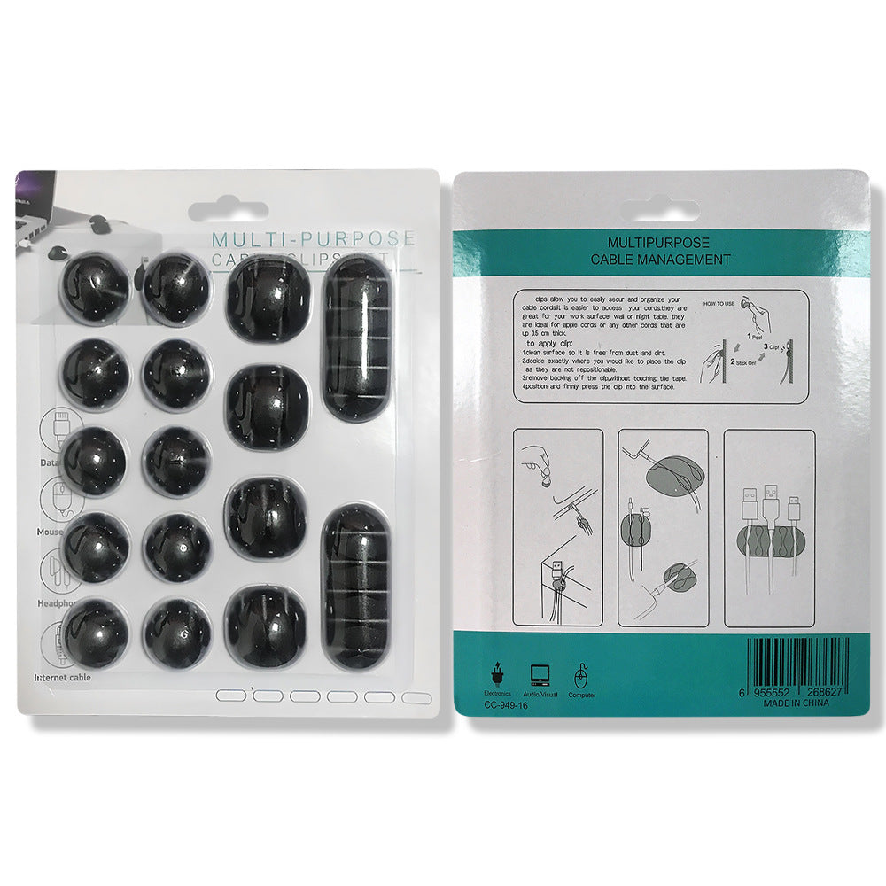 Self-Adhesive Desktop Cable Clip