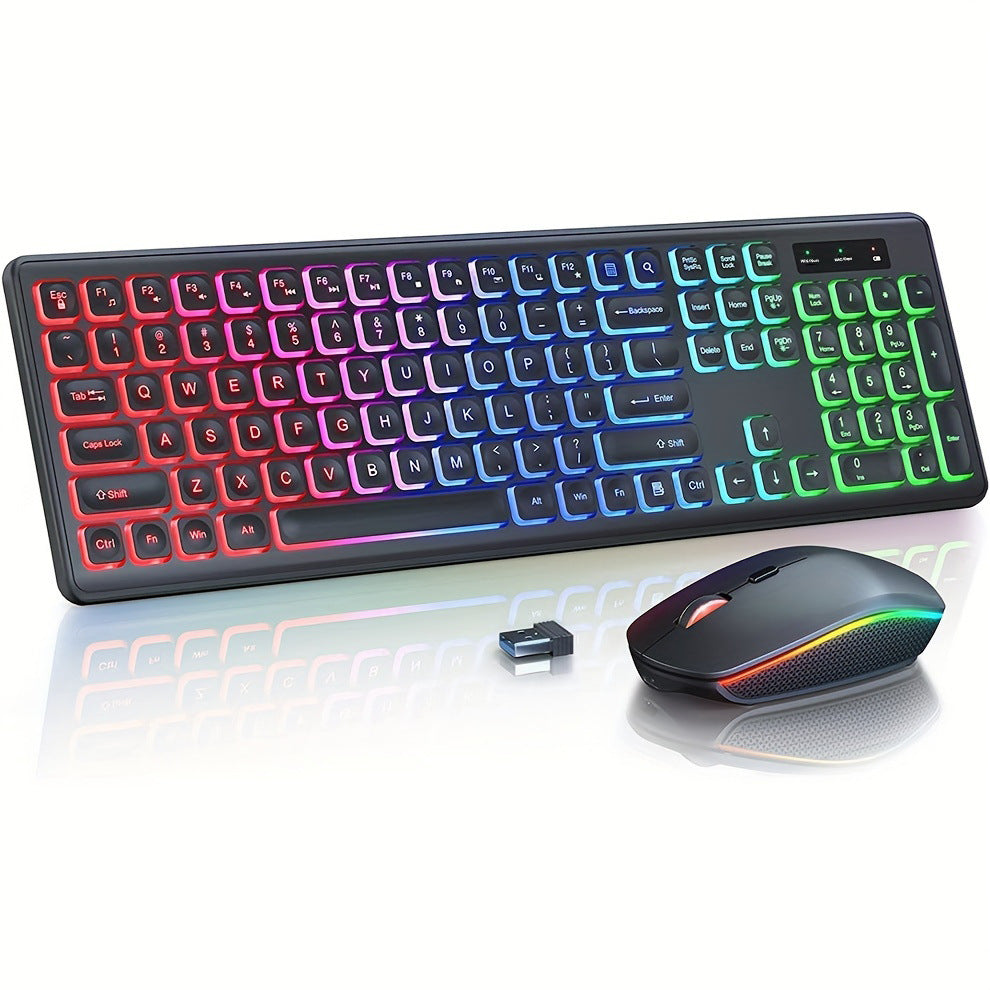 Wireless Backlit Keyboard & Mouse Combo