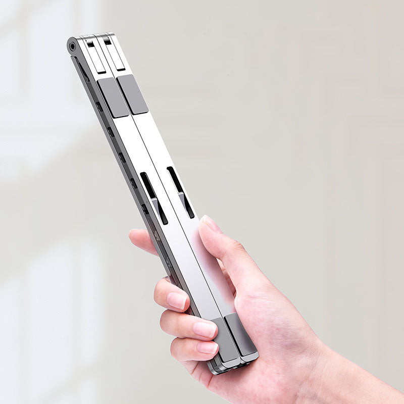 Adjustable Aluminum Laptop Stand – Foldable, Ergonomic & Travel-Friendly