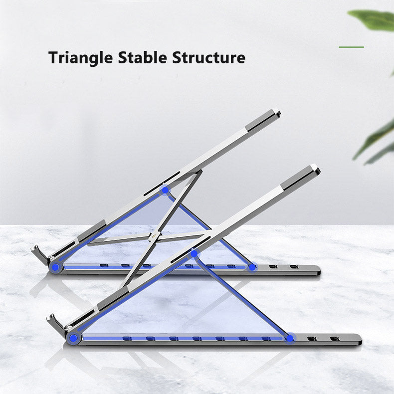Adjustable Aluminum Laptop Stand – Foldable, Ergonomic & Travel-Friendly