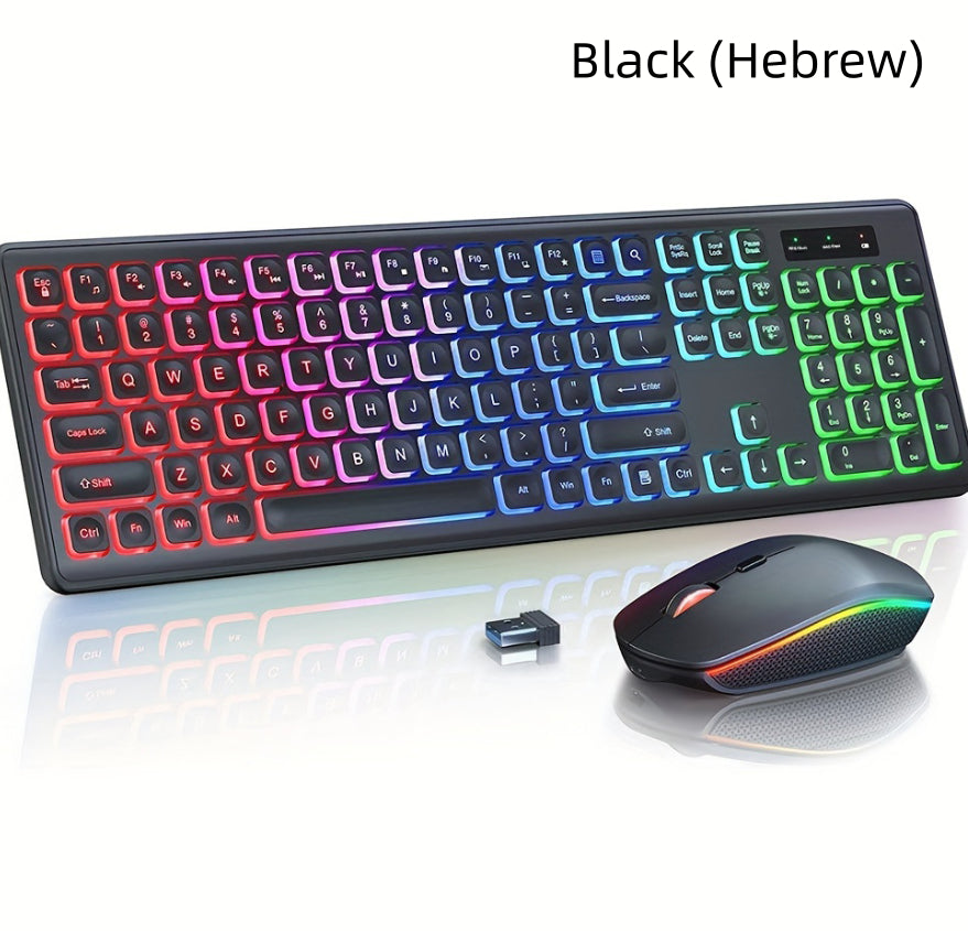 Wireless Backlit Keyboard & Mouse Combo