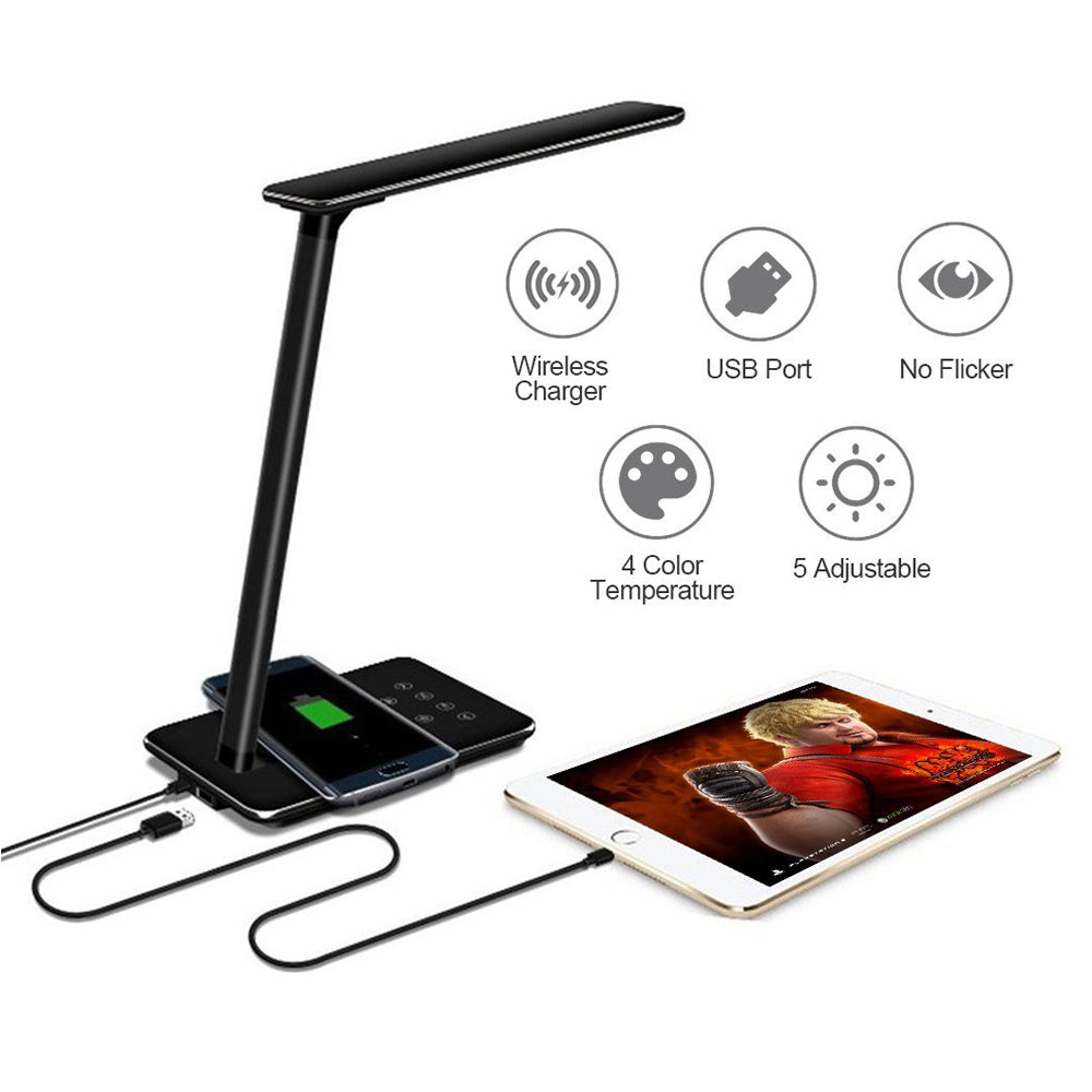 Wireless Charging LED Desk Lamp