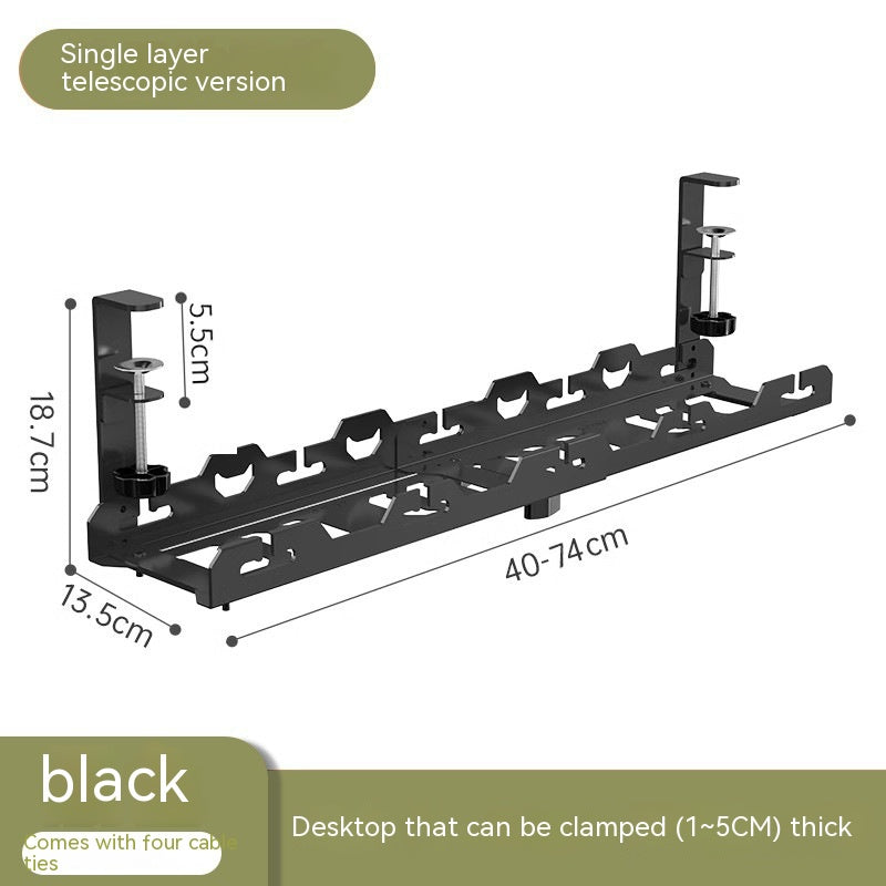 Under-Desk Cable Management Rack