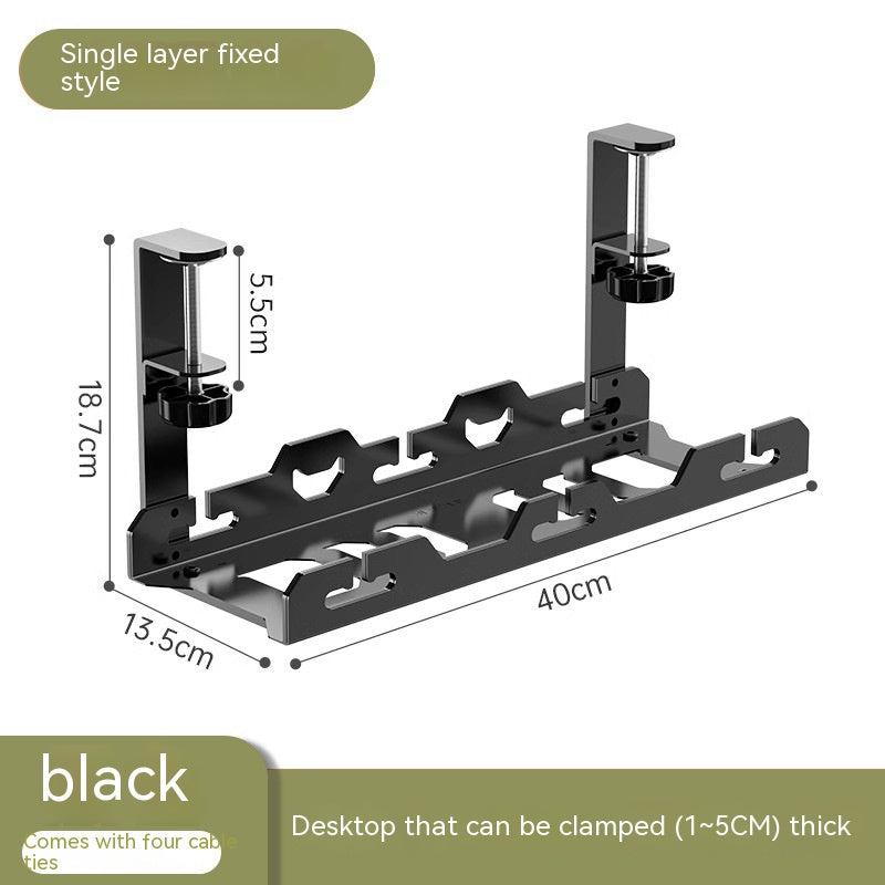 Under-Desk Cable Management Rack