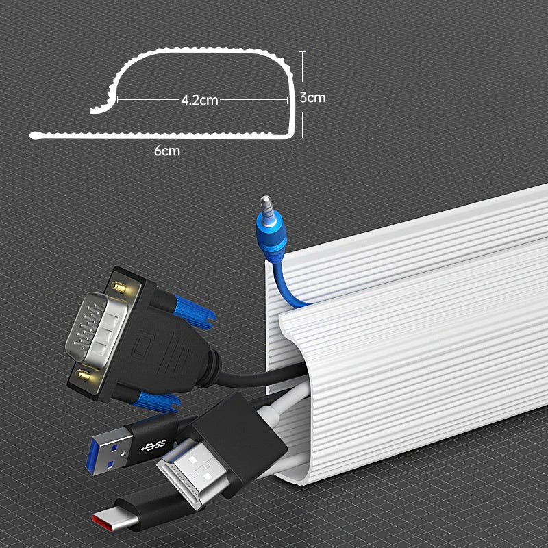Under-Desk Cable Management Rack