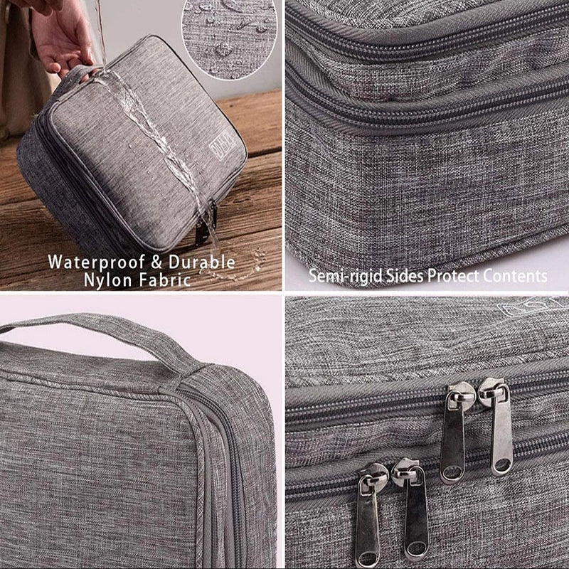 Double-Layer Electronics Travel Organizer