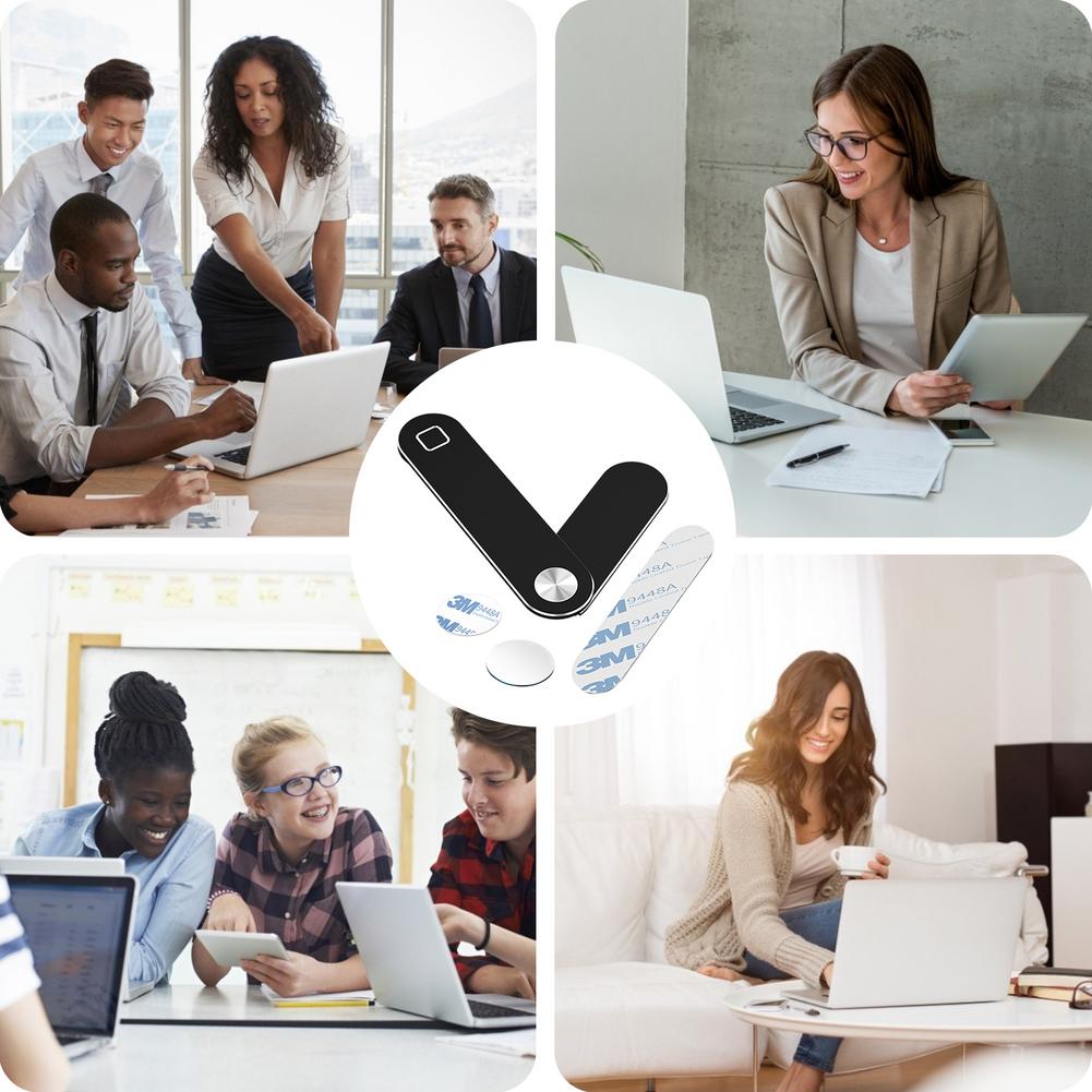 Magnetic Laptop Phone Holder – Dual Screen Companion