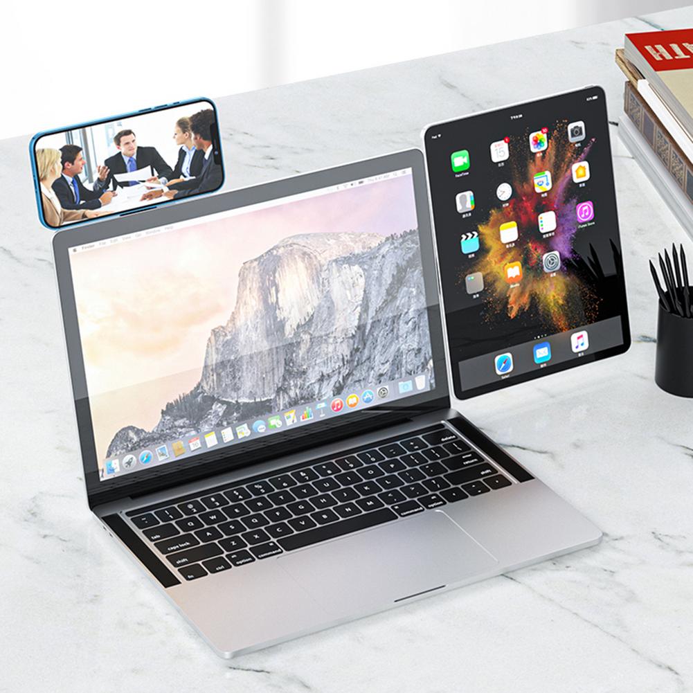 Magnetic Laptop Phone Holder – Dual Screen Companion
